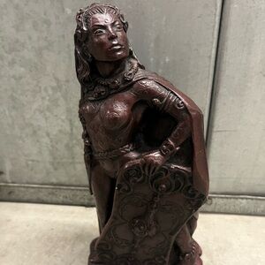 Intricately Designed Brown Warrior Statue